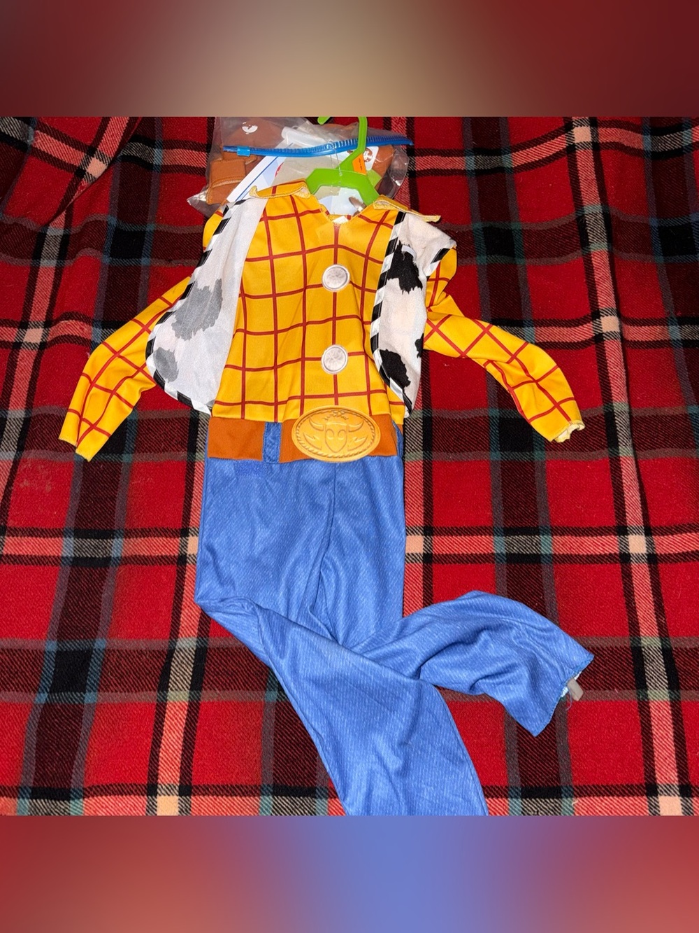 Disney Woody Outfit in Yellow, Blue, Black & White